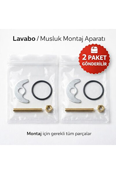 Öztürk Lavabo Musluk Montaj Aparatı Seti 2 Adet Ay Takımı – Musluk Batarya Sa...