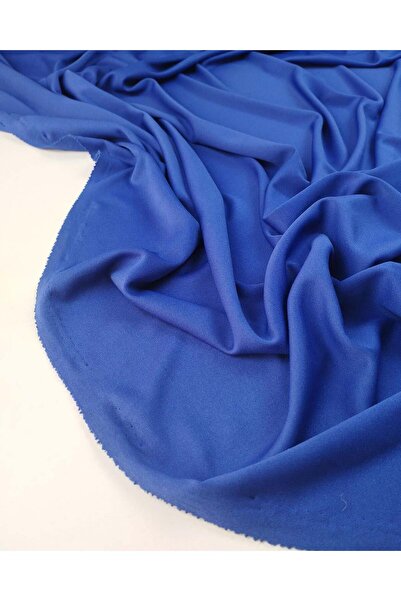 Kumaş Parça قماش جيرسيه للبطانة باللون الأزرق أزرق بلون الكوبالت (العرض 160 س...