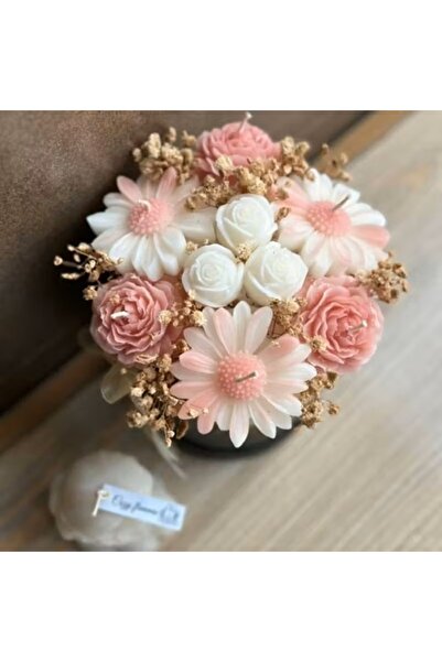 victiny Aranjament floral din 9 flori din ceara de soia parfumata,naturala 10...