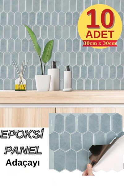 Renkli Duvarlar 10 Adet 30×30cm Soft Adaçay Epoksi 3D Yapışkanlı Duvar Kaplam...