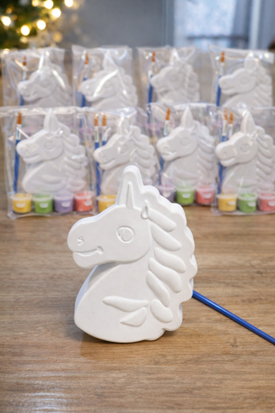 Little Pumpkin Unicorn Taş Boyama Seti 10’lu | Aile Katılım Etkinliği Doğum G...