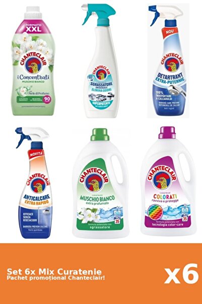 Chanteclair Set 6 Mix Curatenie Chanteclair: Color, Puternic, Mosc Alb, AntiM...