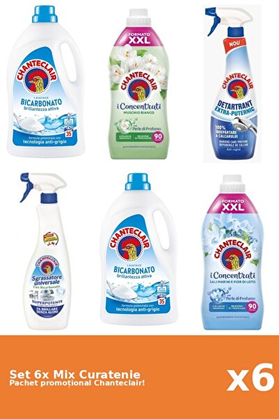 Chanteclair Set of 6 Chanteclair Cleaning Mix: Baking Soda, Lotus, Strong, Wh...
