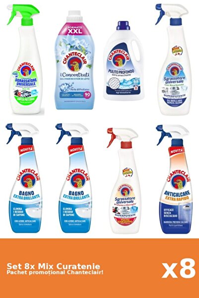 Chanteclair Set 8 Mix Curatenie Chanteclair: Lamaie, Bicarbonat, Lotus, Clasi...