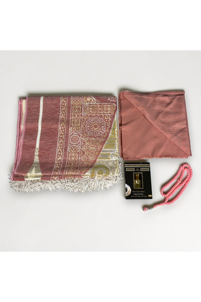 Zey-Al Kabe Patterned Prayer Rug Set |   Scented Gift Set with Prayer Rug, Sc...