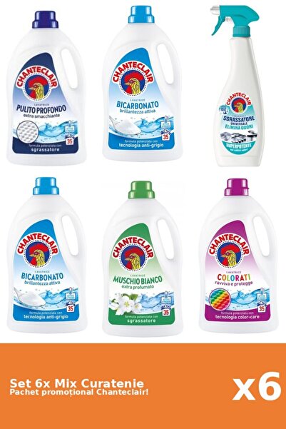 Chanteclair Set 6 Mix Curatenie Chanteclair: Bicarbonat, Clasic, Color, Mosc ...