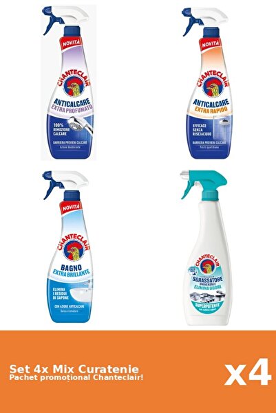 Chanteclair Set 4 Mix Curatenie Chanteclair: Rapid, AntiMiros, Clasic, Parfumat
