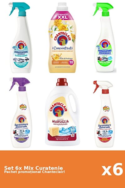 Chanteclair Set of 6 Chanteclair Cleaning Mix: Lemon, Orange, White Musk, Ant...