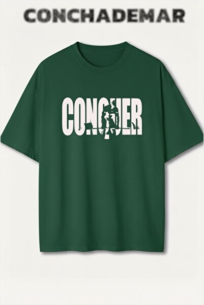 Vordevia تي شيرت سبورتسور مطبوع بريميوم كبير الحجم مكون من قطن قطع