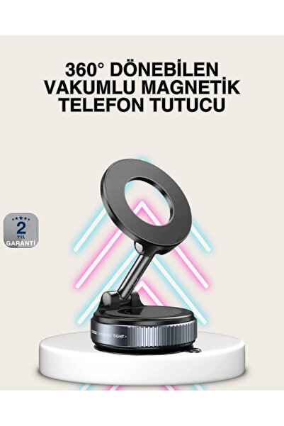 Epilons حامل هاتف السيارة بشفط مغناطيسي قوي وهيكل من الألومنيوم