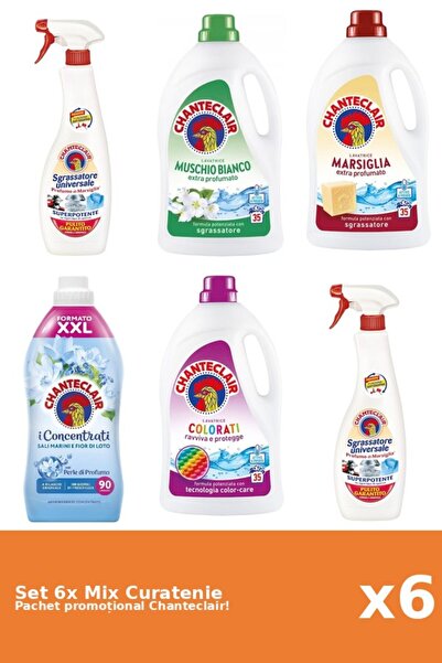 Chanteclair Set of 6 Chanteclair Cleansing Mix: Lotus, Marseille, Color, Whit...