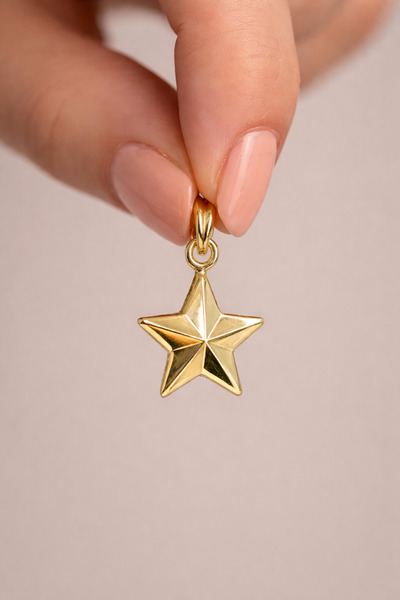 YAVUZ KUYUMCULUK 14 Ayar Altın Yıldız Kolye Ucu