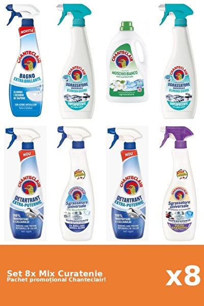 Chanteclair Set of 8 Chanteclair Cleaning Mix: Baking Soda, Classic, Strong, ...