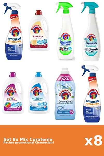Chanteclair Set 8 Mix Curatenie Chanteclair: Lamaie, Bicarbonat, Lotus, Color...