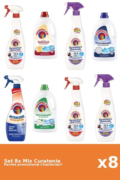 Chanteclair Set 8 Chanteclair Cleaning Mix: Marseille, Rapid, Classic, White ...