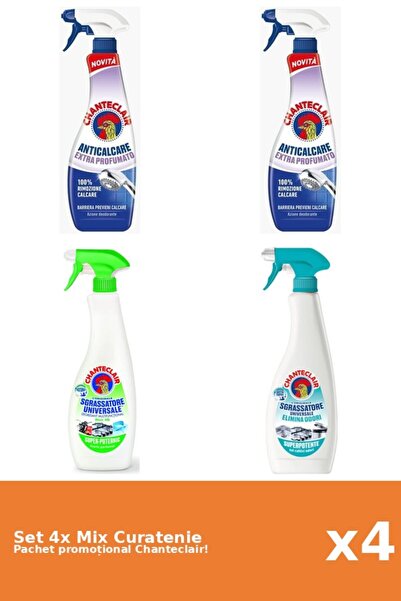 Chanteclair Set 4 Mix Curatenie Chanteclair: Lamaie, AntiMiros, Parfumat