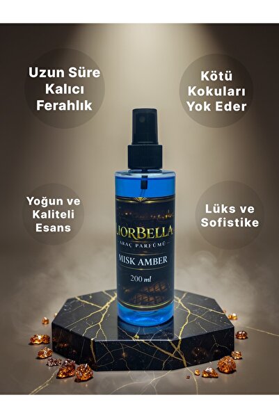 | Misk Amber Araç Parfümü 200ml | Lüks & Kalıcı Koku