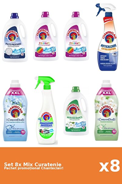Chanteclair Set 8 Mix Curatenie Chanteclair: Lamaie, Lotus, Clasic, Color, Mo...