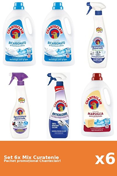 Chanteclair Set 6 Mix Curatenie Chanteclair: Bicarbonat, Marsilia, Parfumat, ...