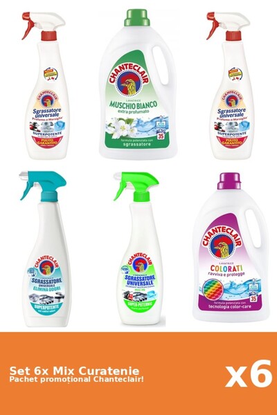 Chanteclair Set of 6 Chanteclair Cleaning Mix: Lemon, Color, White Musk, Mars...