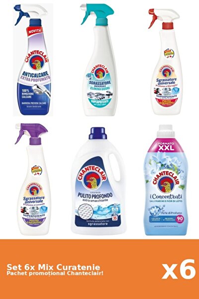 Chanteclair Set 6 Mix Curatenie Chanteclair: Lotus, Clasic, Parfumat, Mosc Al...