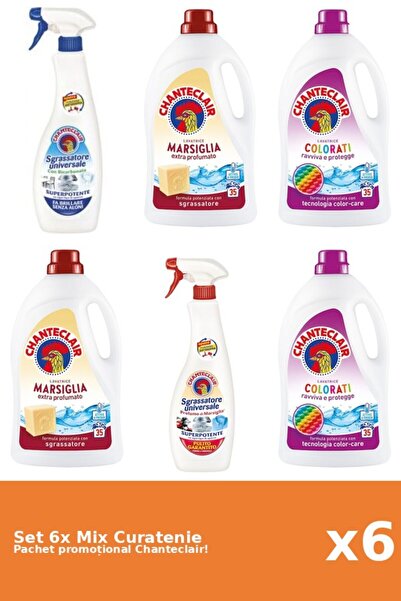 Chanteclair Set 6 Mix Curatenie Chanteclair: Bicarbonat, Marsilia, Color