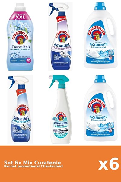 Chanteclair Set 6 Mix Curatenie Chanteclair: Bicarbonat, Lotus, Puternic, Par...