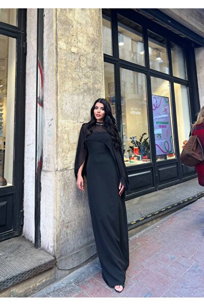 MODA DURAĞI Alesta Tulle Detailed Design Long Dress