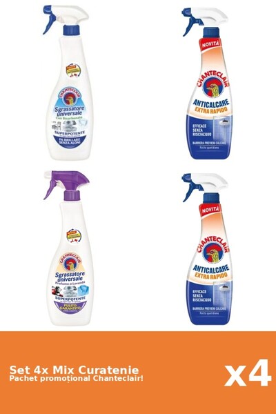 Chanteclair Set of 4 Chanteclair Cleaning Mix: Baking Soda, Rapid, White Musk