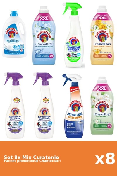 Chanteclair Set 8 Mix Curatenie Chanteclair: Lamaie, Bicarbonat, Lotus, Porto...
