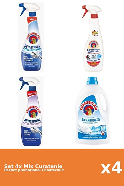 Chanteclair Set of 4 Chanteclair Cleaning Mix: Bicarbonate, Marseille, Strong...