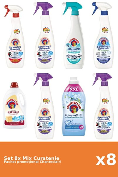 Chanteclair Set 8 Chanteclair Cleaning Mix: Bicarbonate, Lotus, White Musk, M...