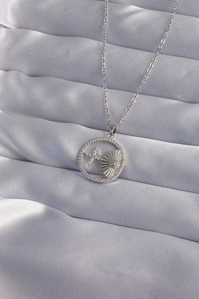 online kapsulavm avm alışveriş 316L Steel Chain Silver Color Zircon Stone Sta...