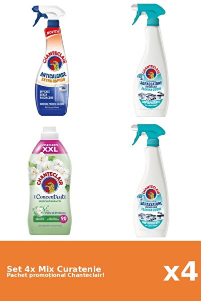 Chanteclair Set of 4 Chanteclair Cleaning Mix: Rapid, Anti-Odor, White Musk