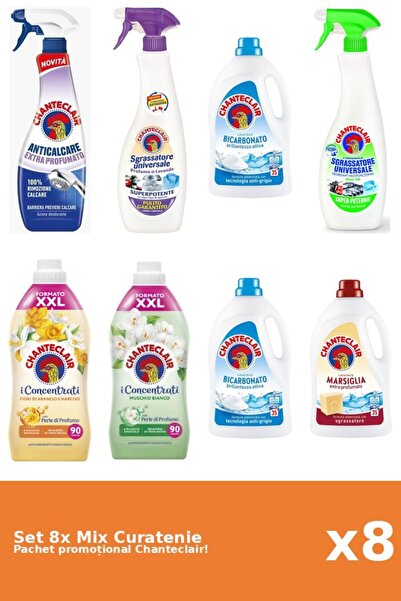 Chanteclair Set 8 Mix Curatenie Chanteclair: Lamaie, Bicarbonat, Portocale, P...