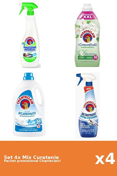 Chanteclair Set 4 Mix Curatenie Chanteclair: Lamaie, Bicarbonat, Puternic, Mo...