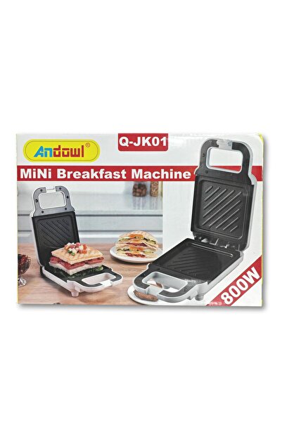 Andowl Sandwich Maker / Grill Electric Andowl, Putere 800W, Plăci Antiaderent...