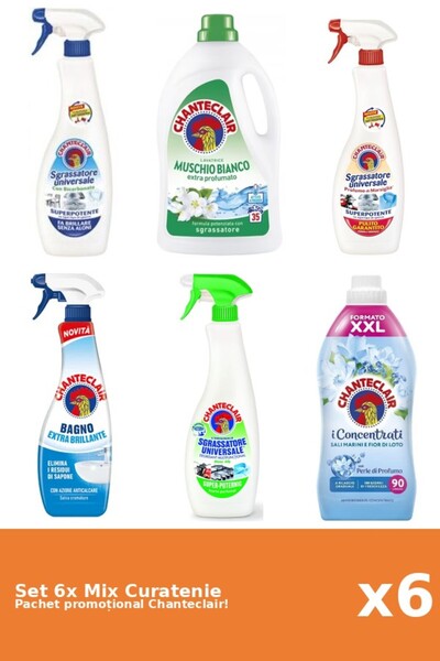 Chanteclair Set 6 Mix Curatenie Chanteclair: Lamaie, Bicarbonat, Lotus, Clasi...