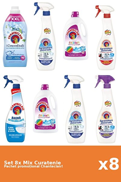 Chanteclair Set 8 Mix Curatenie Chanteclair: Bicarbonat, Lotus, Clasic, Color...