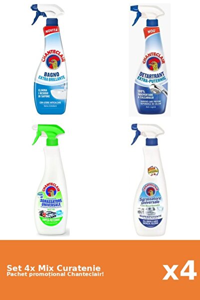 Chanteclair Set 4 Mix Curatenie Chanteclair: Lamaie, Bicarbonat, Clasic, Pute...