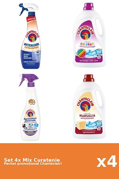 Chanteclair Set 4 Mix Curatenie Chanteclair: Rapid, Marsilia, Color, Mosc Alb