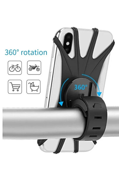 Epilons حامل هاتف دراجة مرن من السيليكون