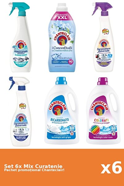 Chanteclair Set 6 Mix Curatenie Chanteclair: Bicarbonat, Lotus, Color, AntiMi...