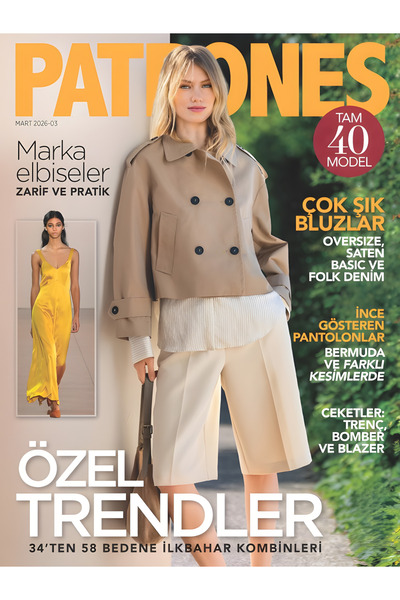 Turkuvaz Dergi Patrones Dikiş Dergisi 2026-03 Mart