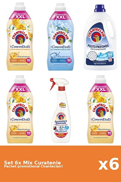 Chanteclair Set 6 Mix Curatenie Chanteclair: Lotus, Clasic, Portocale, Marsilia