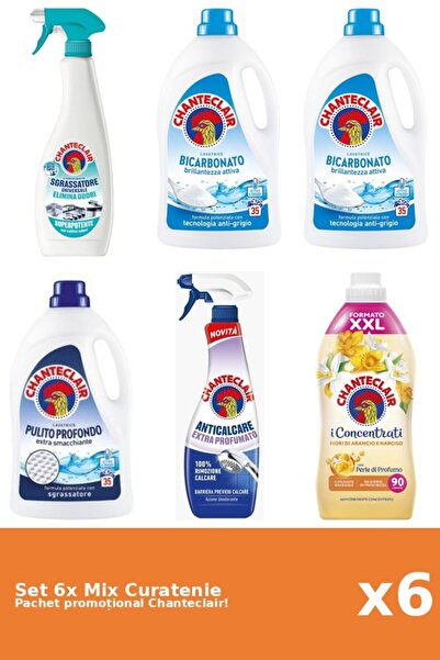 Chanteclair Set 6 Mix Curatenie Chanteclair: Bicarbonat, Clasic, Portocale, P...