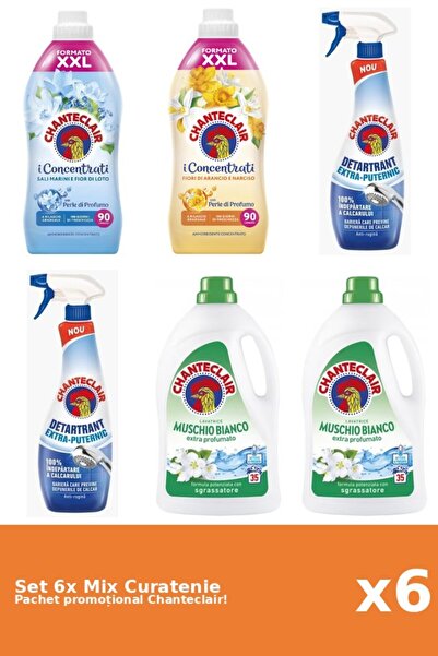 Chanteclair Set 6 Mix Curatenie Chanteclair: Lotus, Portocale, Puternic, Mosc...