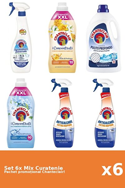 Chanteclair Set 6 Mix Curatenie Chanteclair: Bicarbonat, Lotus, Clasic, Porto...