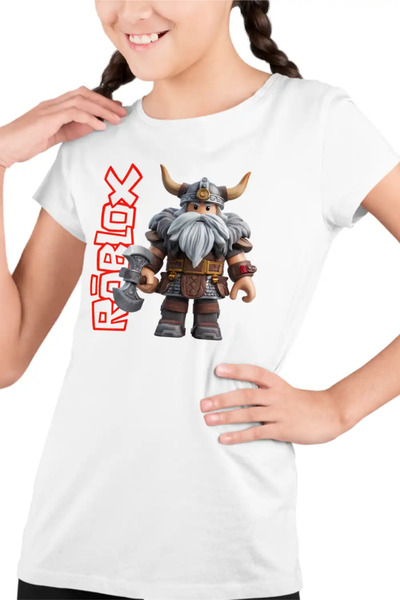 OEM Tricou Copii Fete Roblox Viking Warrior