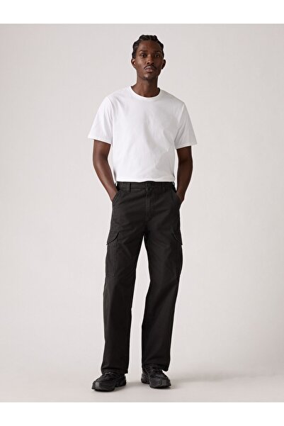 Levi's بنطلون كارجو أسود للرجال من XX CARGO BAGGY METEORITE CANVAS 003KQ-0005